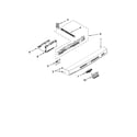 Kenmore 66513263K111 control panel and latch parts diagram
