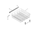 Kenmore 66213279K112 upper rack and track parts diagram