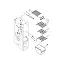 Kenmore 10651102110 freezer liner parts diagram
