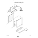 Kenmore 66517742K016 door and panel parts diagram