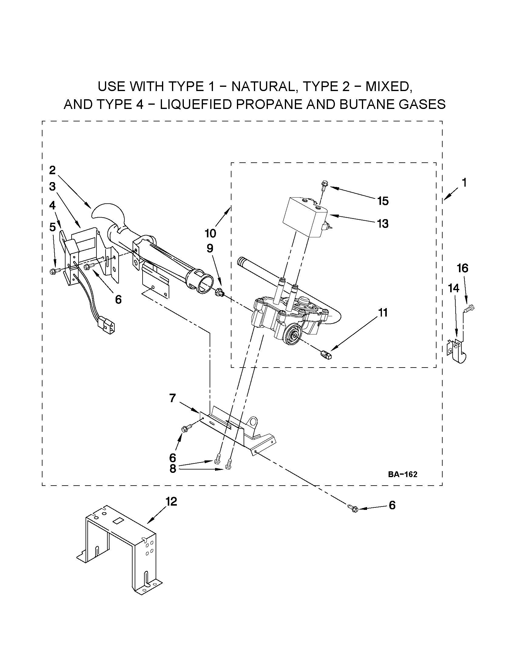 Kenmore 1107072010 w10336852 burner assembly diagram