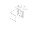 Kenmore 59669982011 freezer door parts diagram