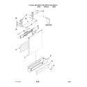 Kenmore Elite 66513922K012 door and panel parts diagram
