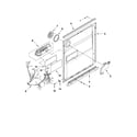 Kenmore Elite 66513922K012 inner door parts diagram