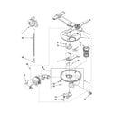 Kenmore Elite 66513944K011 pump, washarm and motor parts diagram
