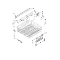 Kenmore Elite 66513944K011 upper rack and track parts diagram