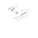 Kenmore Elite 66513963K011 control panel and latch parts diagram