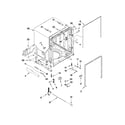Kenmore Elite 66513963K011 tub and frame parts diagram