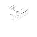 Kenmore Elite 66513979K012 control panel and latch parts diagram