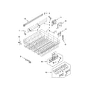Kenmore Elite 66513979K012 upper rack and track parts diagram