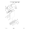 Kenmore Elite 66513922K013 door and panel parts diagram