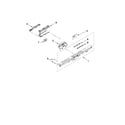 Kenmore Elite 66513932K017 control panel and latch parts diagram