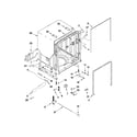 Kenmore Elite 66513932K017 tub and frame parts diagram