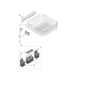 Kenmore Elite 66513969K017 lower rack parts diagram