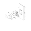 Kenmore 59679549015 dispenser front parts diagram
