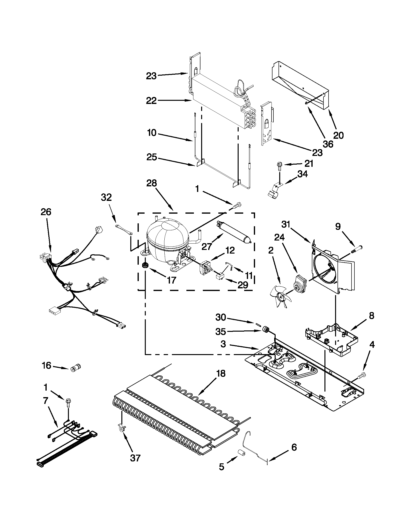 Kenmore 59679242016 unit parts diagram
