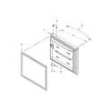 Kenmore 59669972013 freezer door diagram