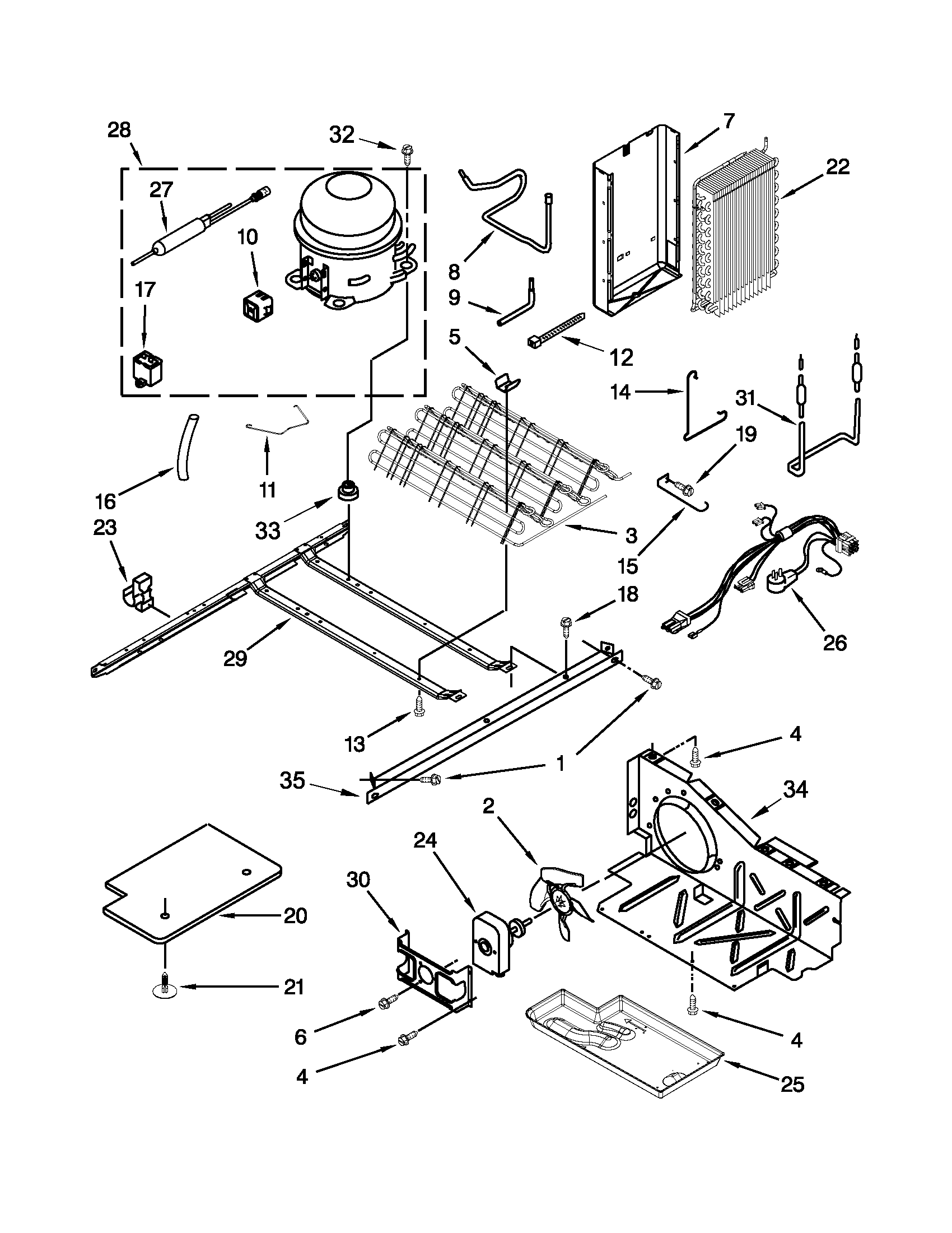 Kenmore 10641124210 unit parts diagram