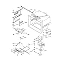 Kenmore 59679323016 freezer liner parts diagram