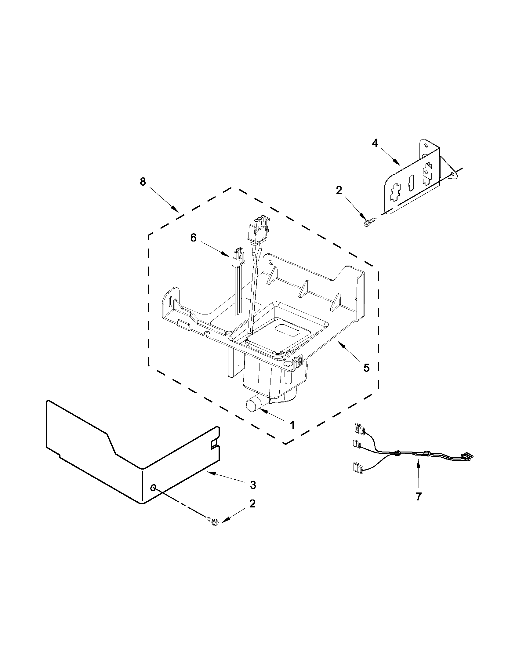 Kenmore 10689583707 pump parts diagram