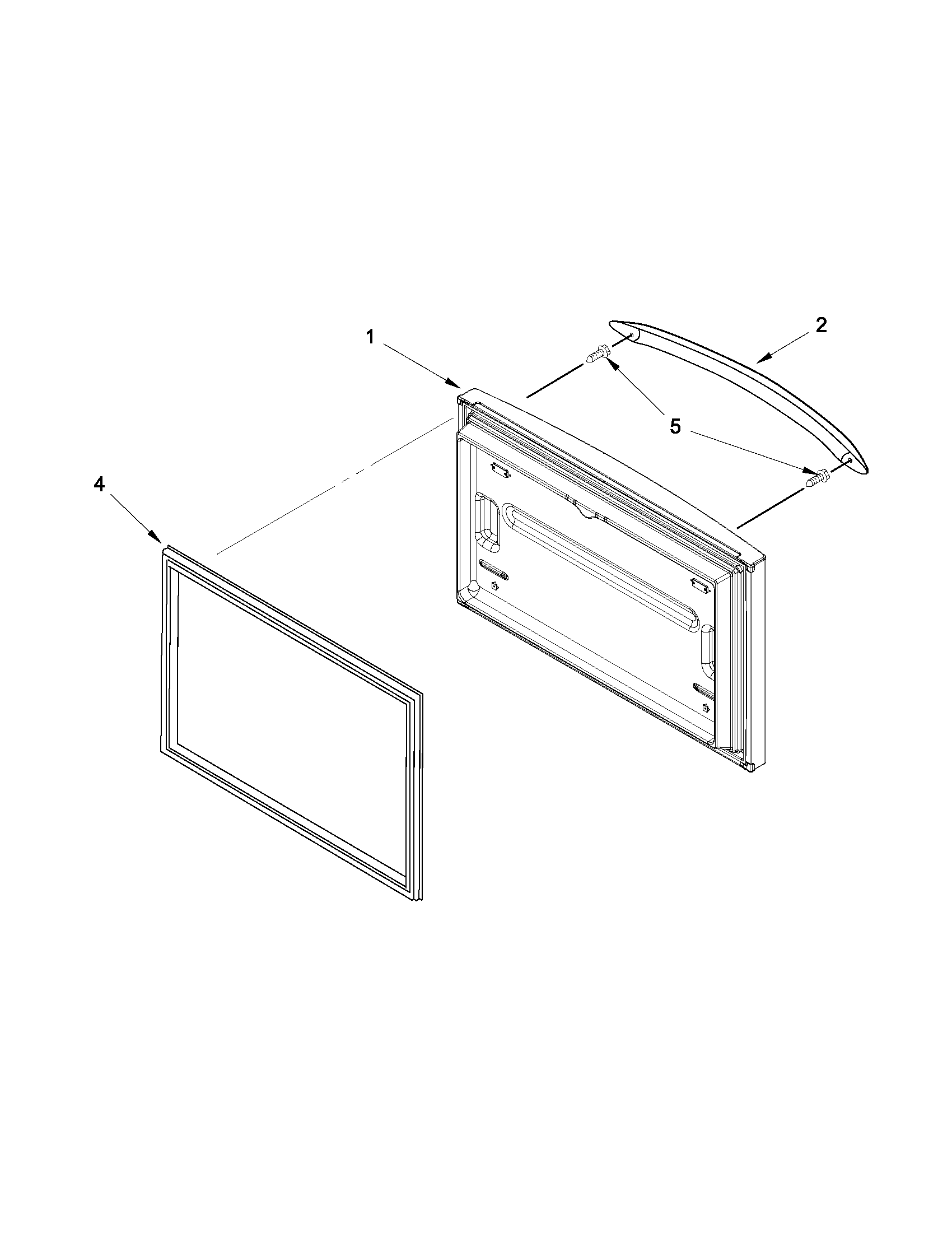 Kenmore 59679532018 freezer door diagram