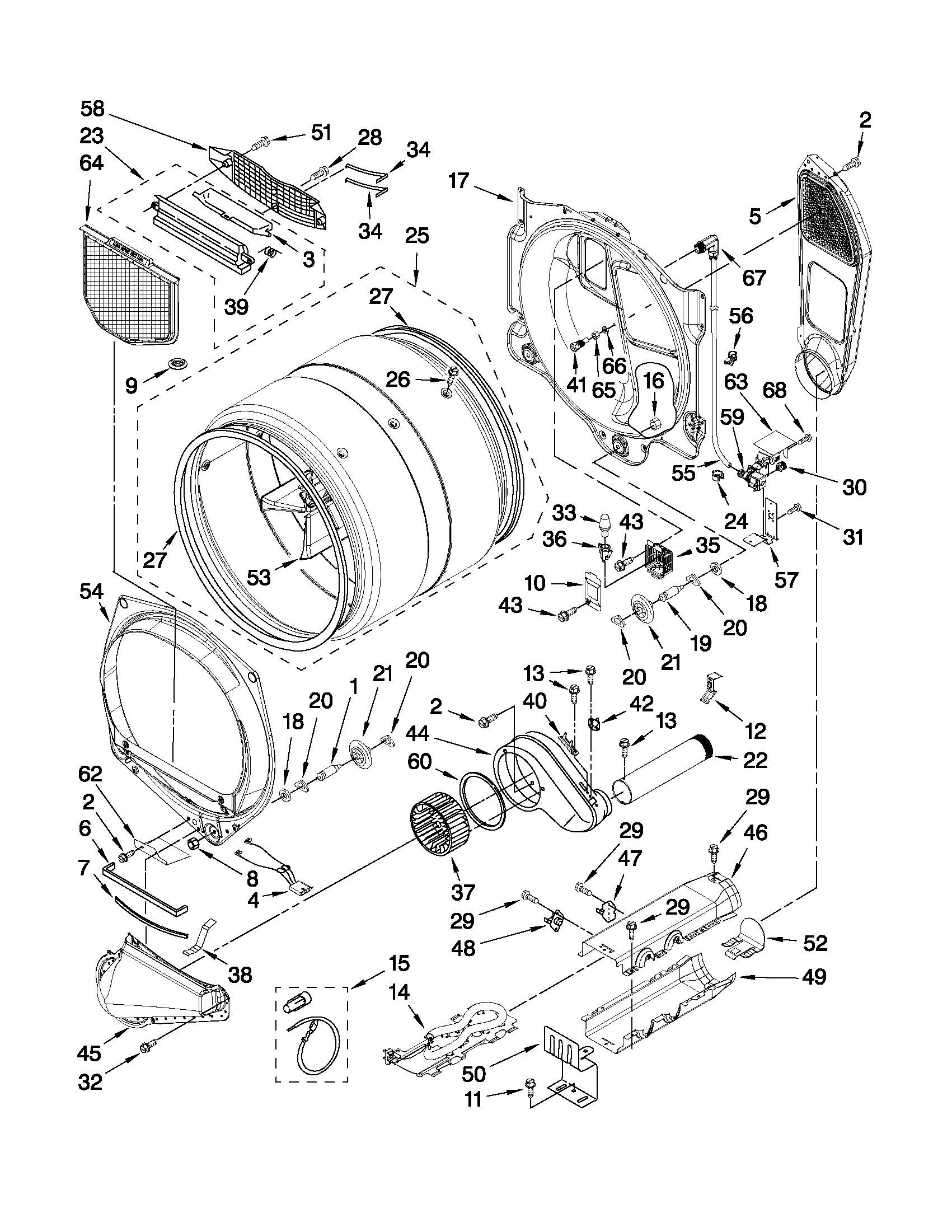 Sears Canada 110C86742701 bulkhead parts diagram