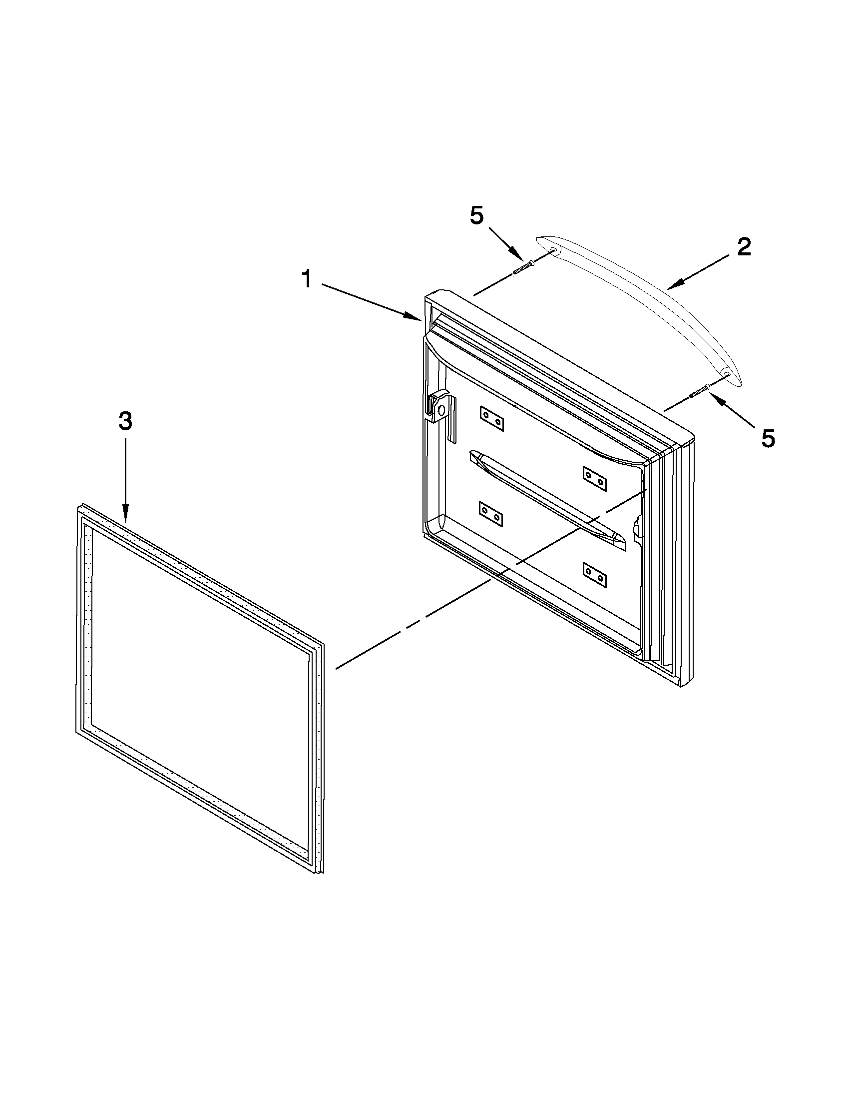 Kenmore 59672003017 freezer door diagram