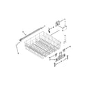 Kenmore 66513049K114 upper rack and track parts diagram