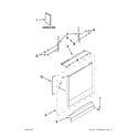 Kenmore 66517152K211 door and panel parts diagram