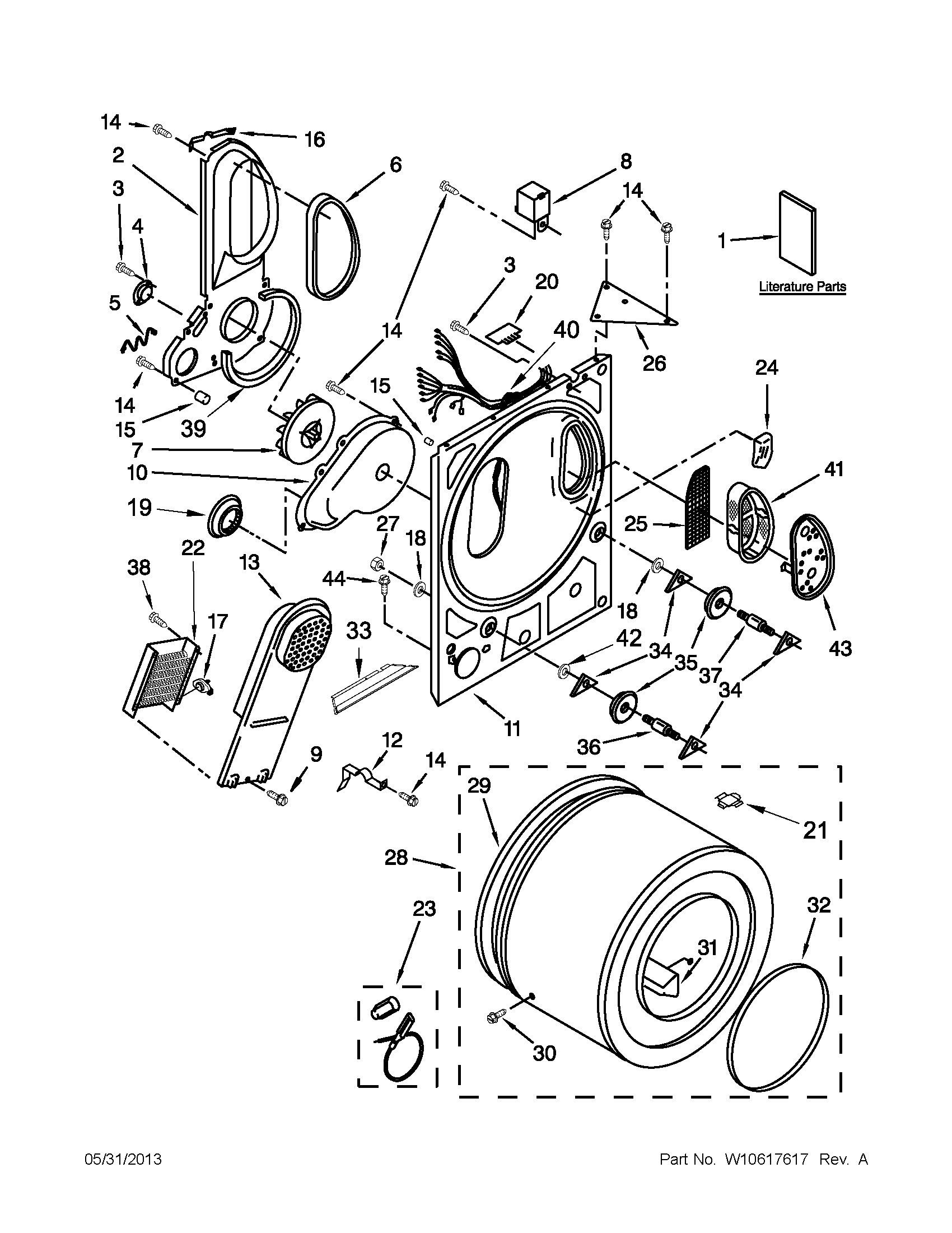 Sears Canada 110C84722402 bulkhead parts diagram