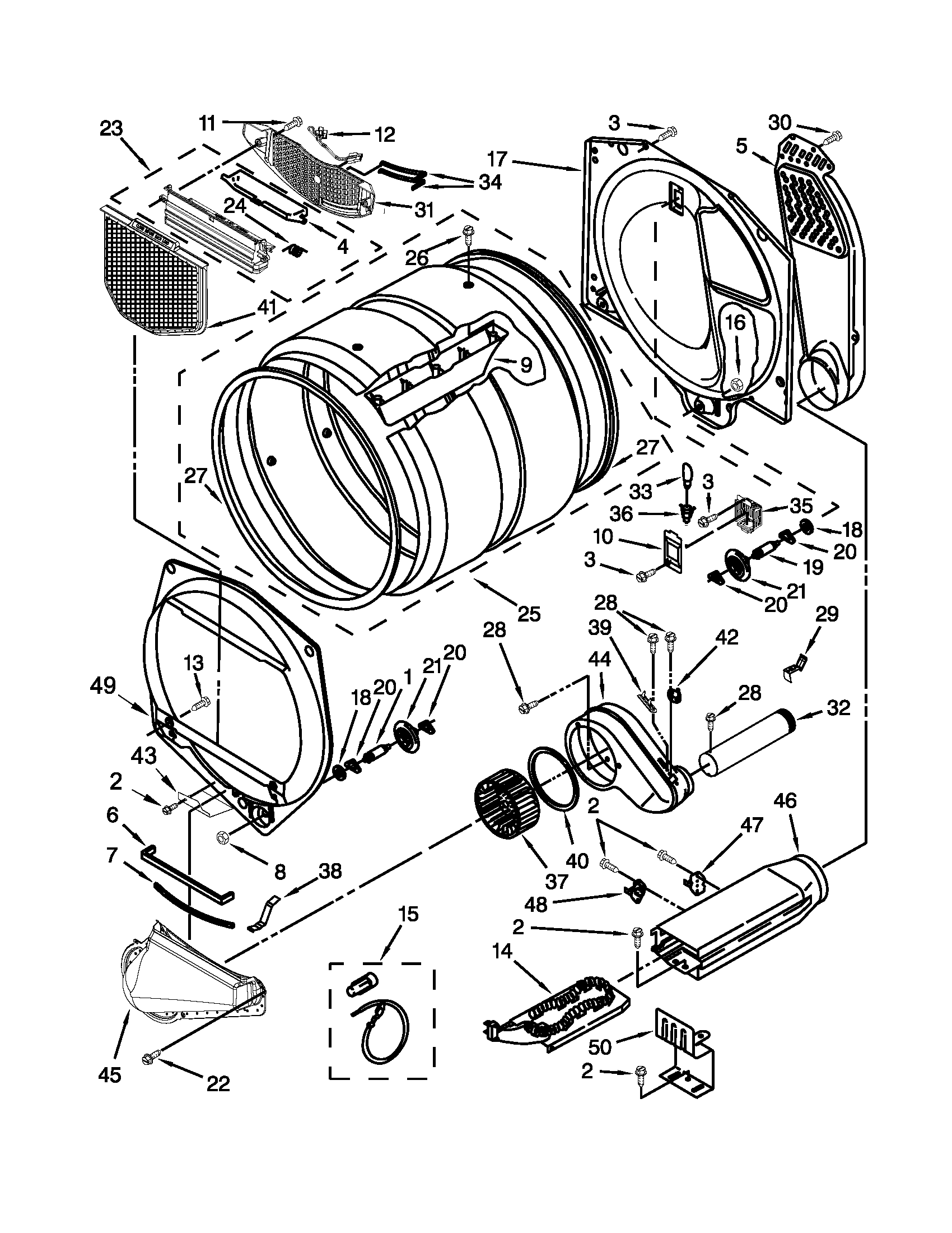Kenmore 110C66012011 bulkhead parts diagram