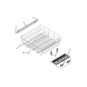 Kenmore 66513073K213 upper rack and track parts diagram