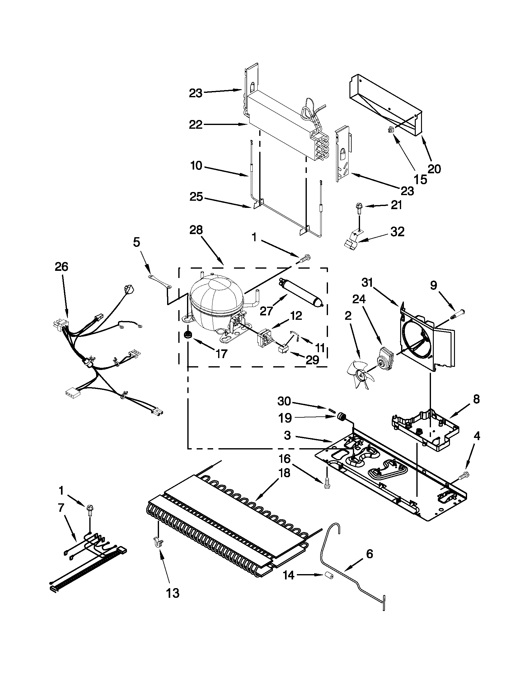 Kenmore 59669283014 unit parts diagram