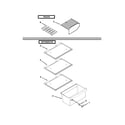 Kenmore 10686392310 shelf parts diagram