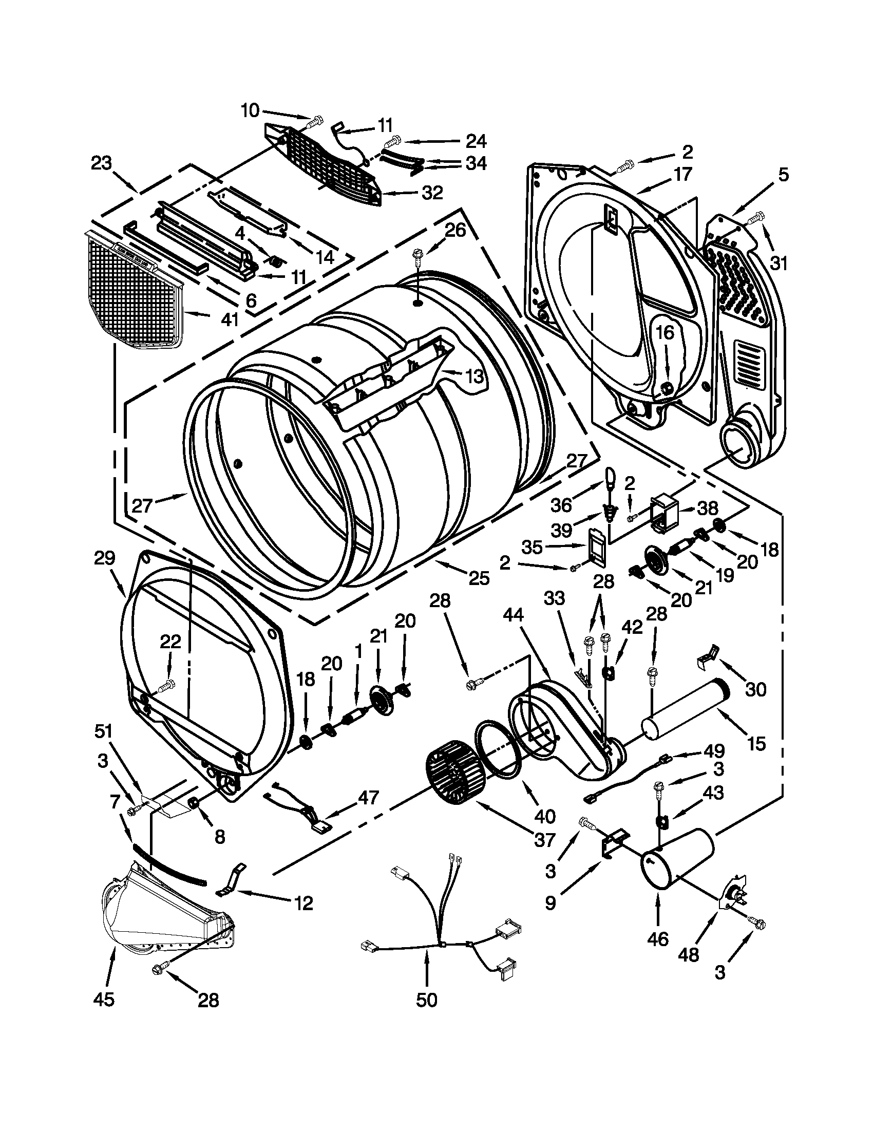 Kenmore 11077102310 bulkhead parts diagram