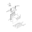 Kenmore 66515699K212 door and panel parts diagram