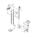 Kenmore Elite 66512763K311 fill, drain and overfill parts diagram