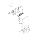 Kenmore 66513262K114 door and panel parts diagram