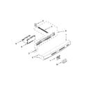 Kenmore 66513262K114 control panel and latch parts diagram