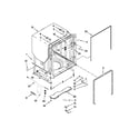 Kenmore 66513262K114 tub and frame parts diagram