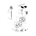 Kenmore 66513262K114 pump, washarm and motor parts diagram