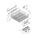 Kenmore 66513262K114 upper rack and track parts diagram
