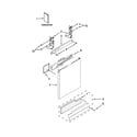 Kenmore 66513255K115 door and panel parts diagram