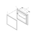 Kenmore 59669359010 freezer door parts diagram