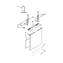 Kenmore 66513044K115 door and panel parts diagram