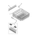 Kenmore 66513044K115 lower rack parts diagram