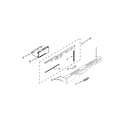 Kenmore 66513282K117 control panel and latch parts diagram