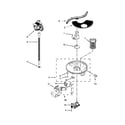 Kenmore 66513282K117 pump, washarm and motor parts diagram
