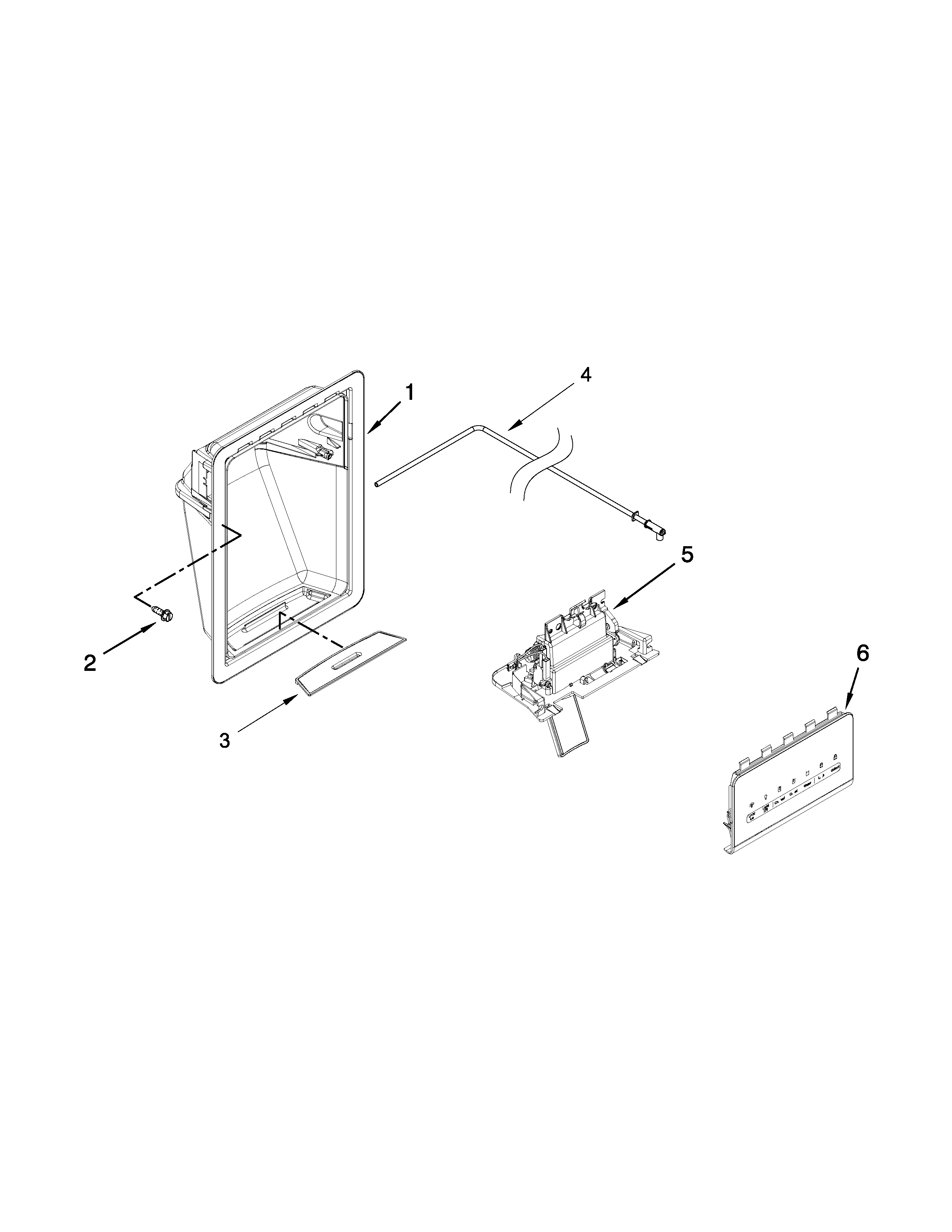 Kenmore 10650029211 dispenser parts diagram