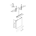 Kenmore 66513033K116 door and panel parts diagram